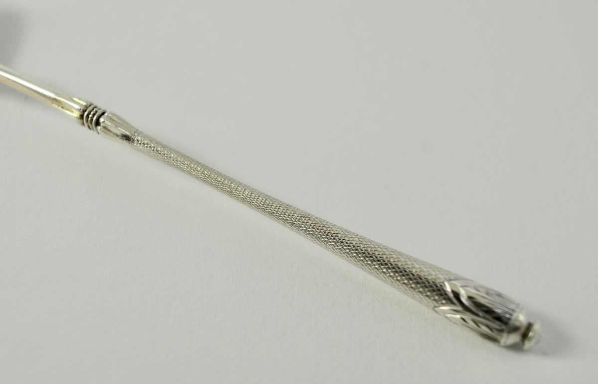 Cuillere à moutard en argent France  vers 1900-photo-1