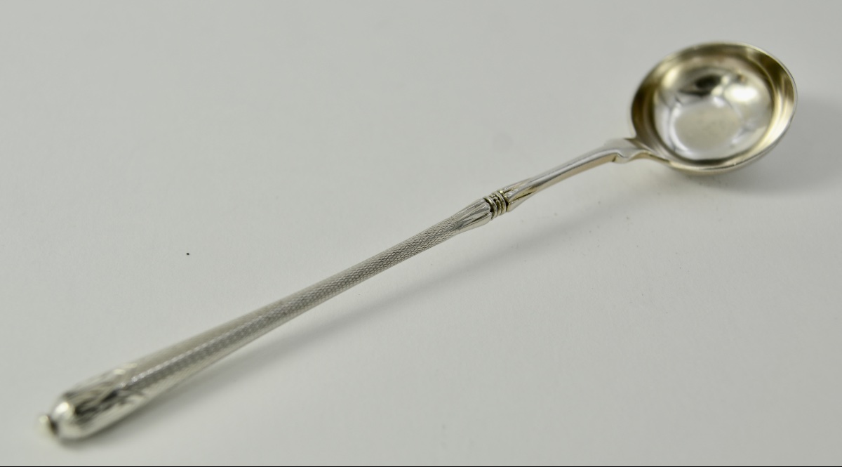 Cuillere à moutard en argent France  vers 1900-photo-5