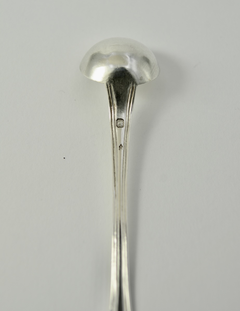 Silver Mustard Spoon France Circa 1900-photo-3
