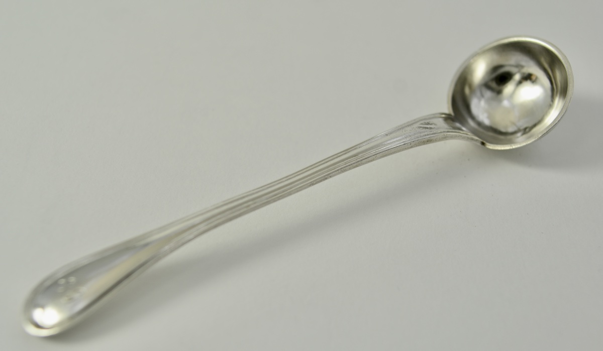 Silver Mustard Spoon France Circa 1900-photo-1