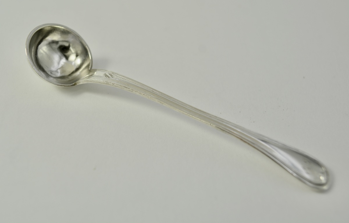 Silver Mustard Spoon France Circa 1900-photo-3