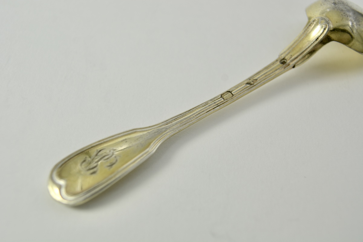 Cuillere à moutard en argent France  vers  1830-photo-4