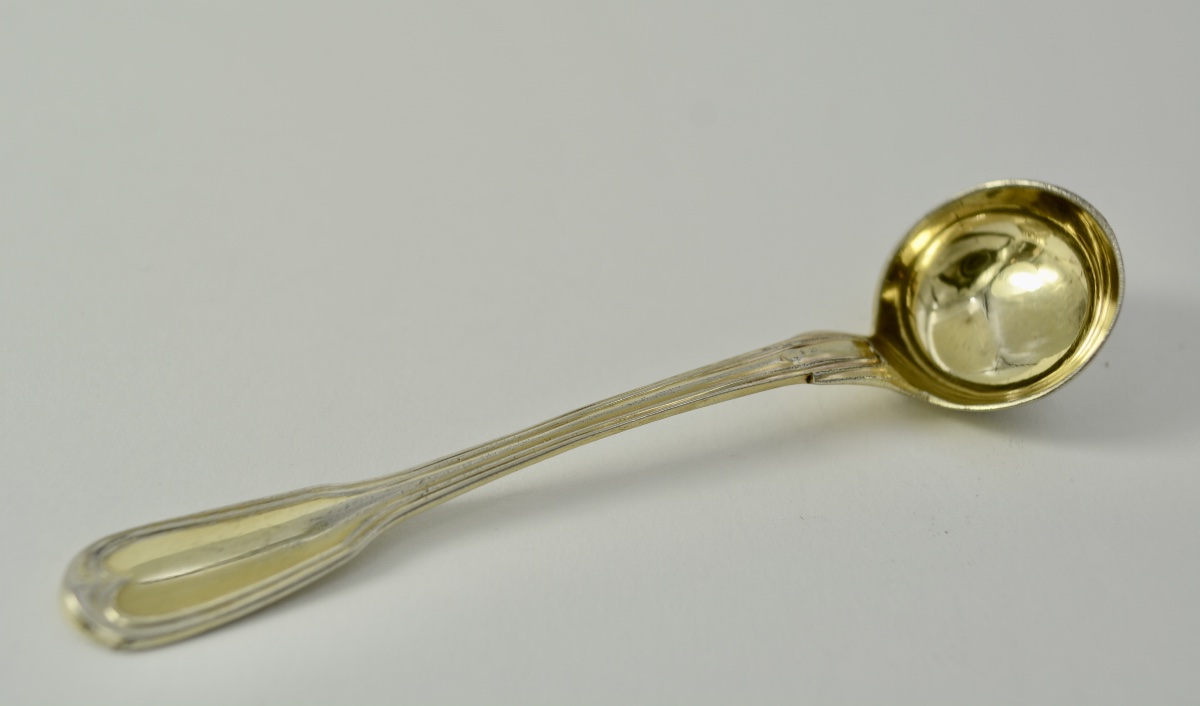 Cuillere à moutard en argent France  vers  1830-photo-3