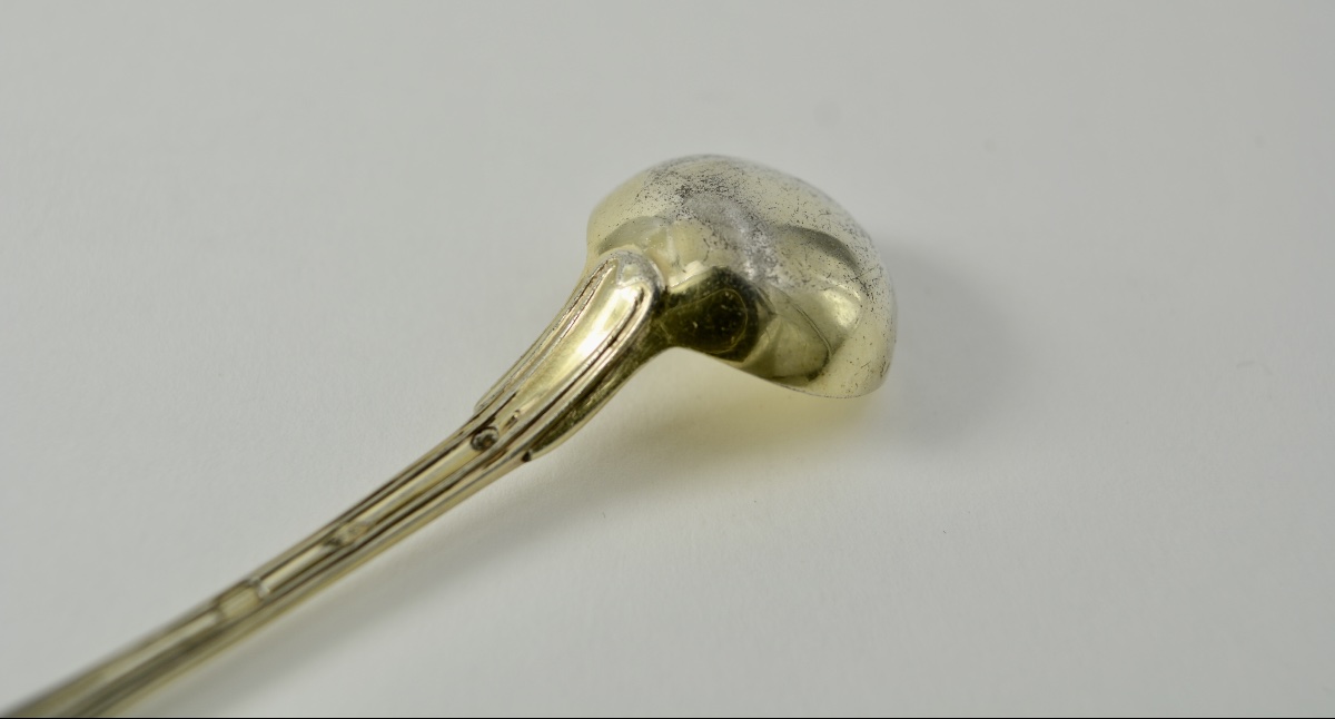 Cuillere à moutard en argent France  vers  1830-photo-5