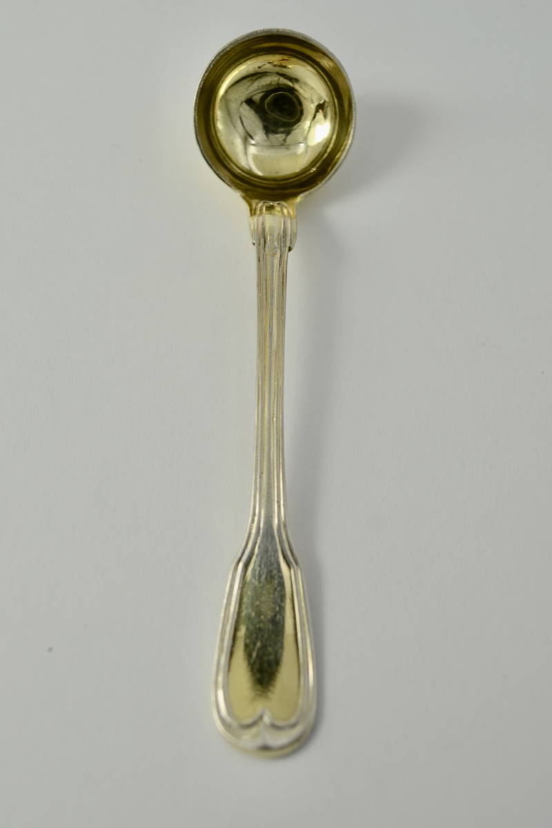 Cuillere à moutard en argent France  vers  1830