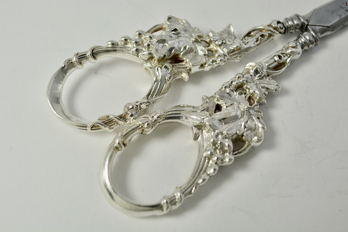 Silver And Metal Grape Chisel. XIXe-photo-3