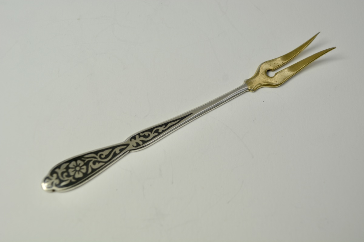 Russia 20th Century . Silver Lemon Fork-photo-2