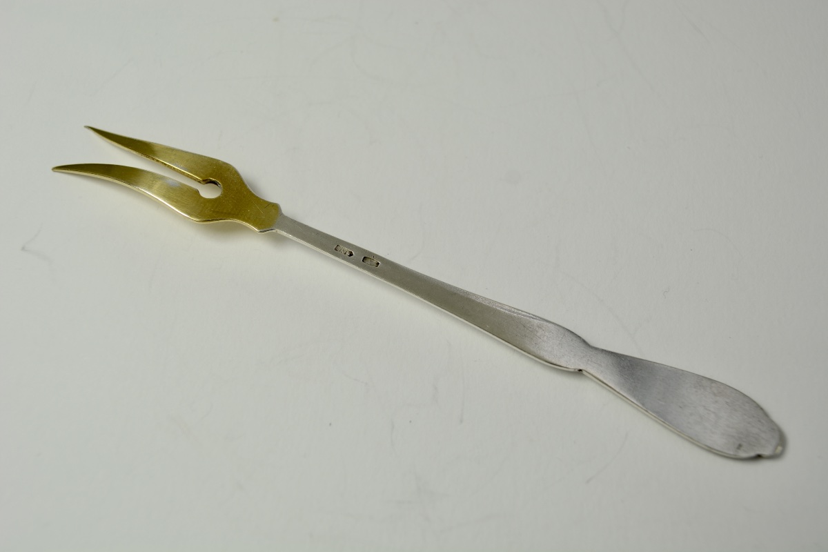 Russia 20th Century . Silver Lemon Fork-photo-1