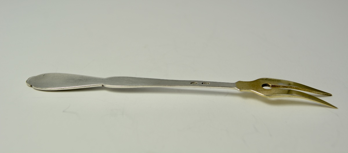 Russia 20th Century . Silver Lemon Fork-photo-5
