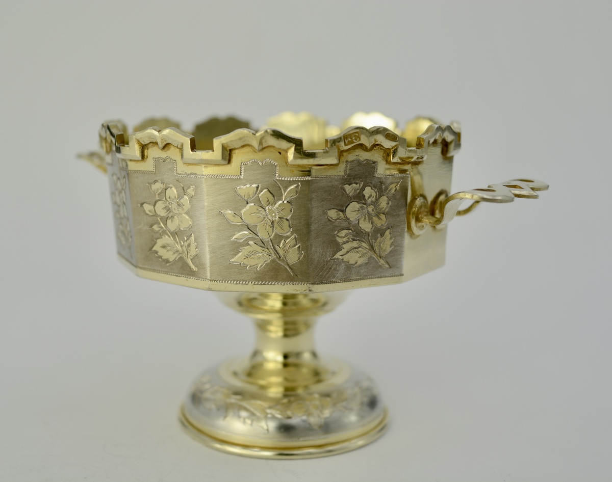 19th-century Russia. Gilded Silver Cup. -photo-3
