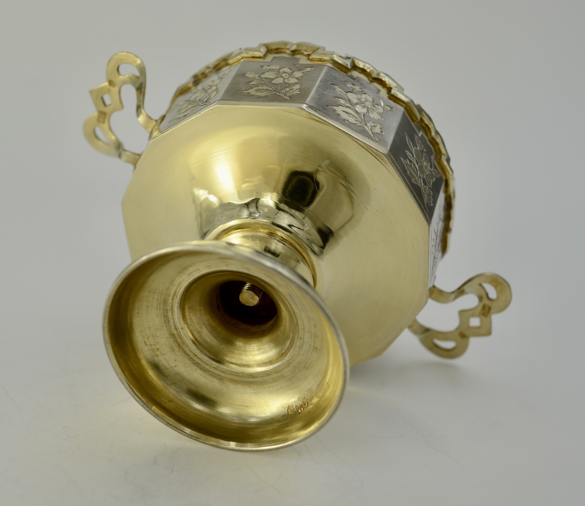 19th-century Russia. Gilded Silver Cup. -photo-8