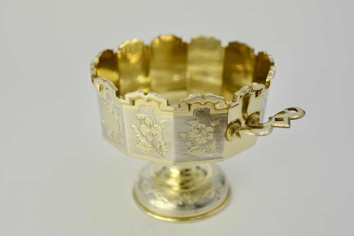 19th-century Russia. Gilded Silver Cup. -photo-4
