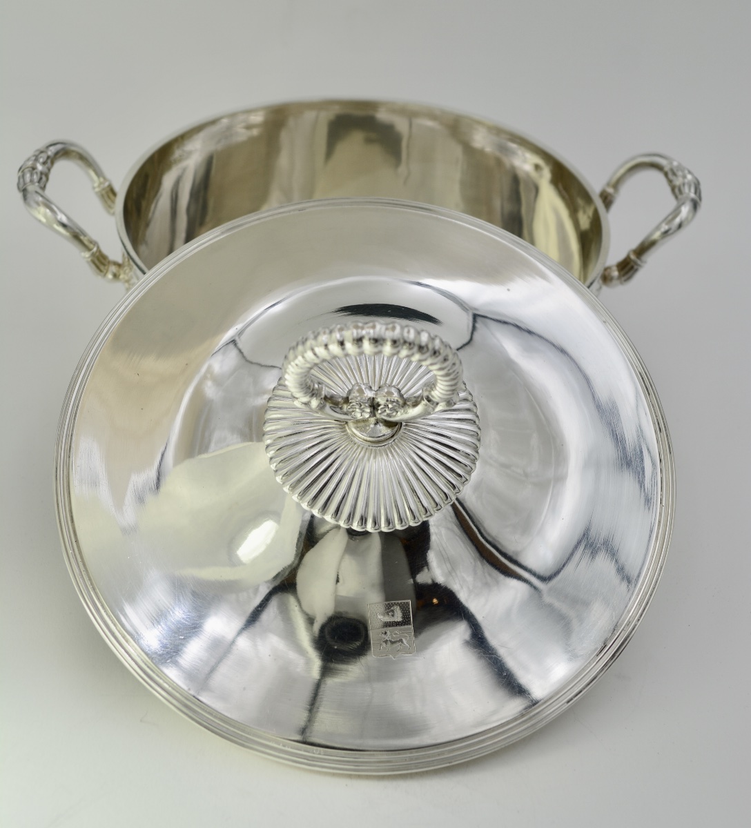 Silver Vegetable Dish / Broth Bowl, France, Circa 1830-photo-5