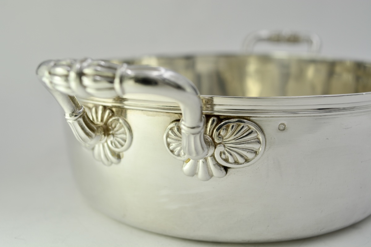 Silver Vegetable Dish / Broth Bowl, France, Circa 1830-photo-6