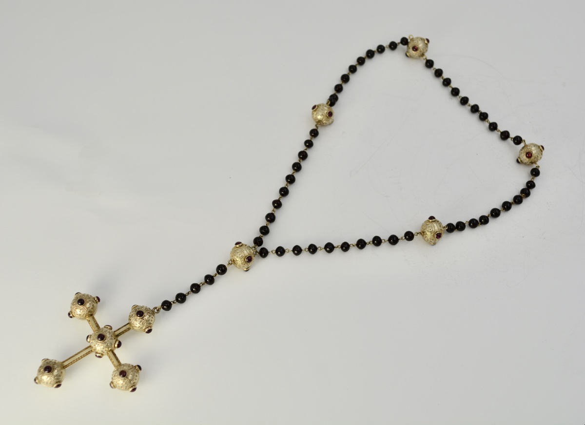 Croix pectorale en vermeil, France XIX eme siecle -photo-2