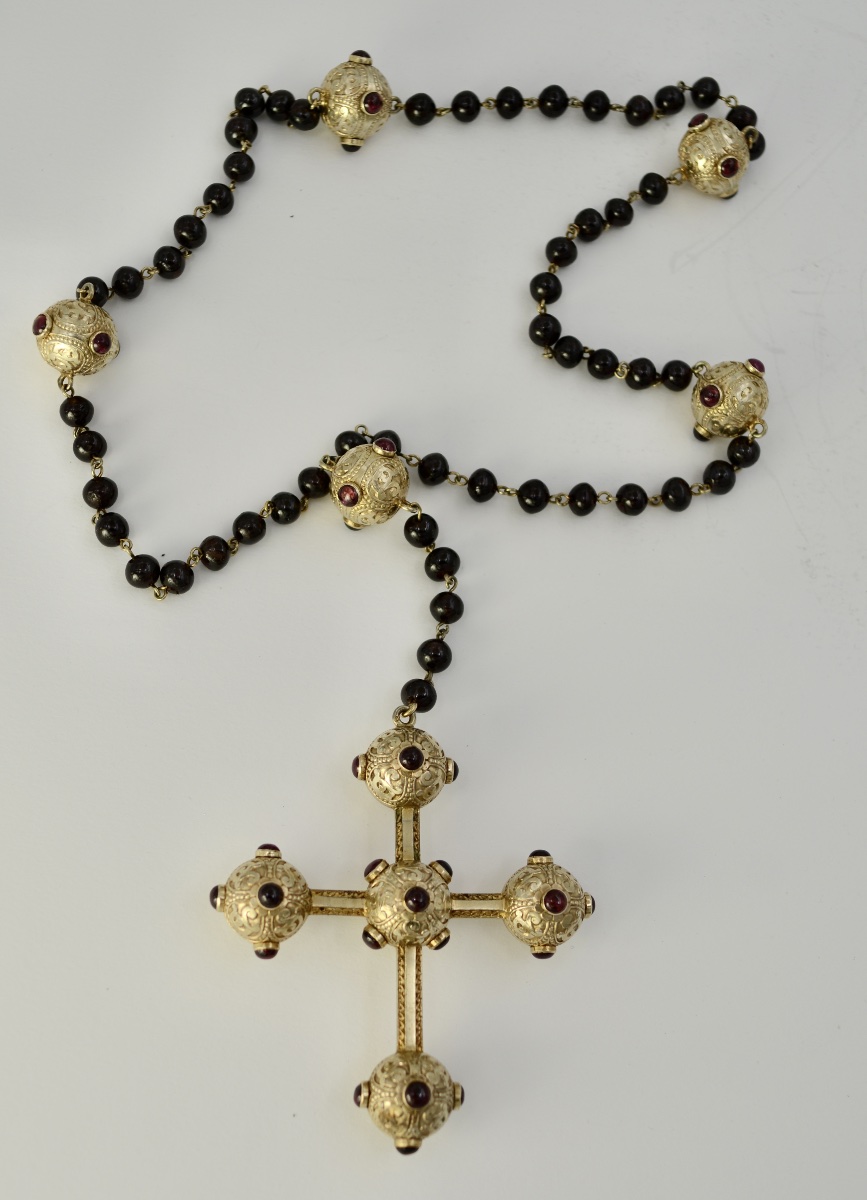 Croix pectorale en vermeil, France XIX eme siecle -photo-3