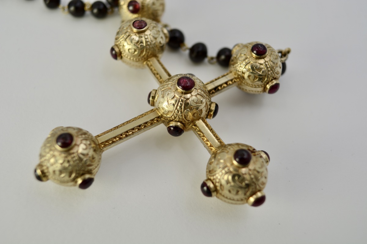 Croix pectorale en vermeil, France XIX eme siecle -photo-2