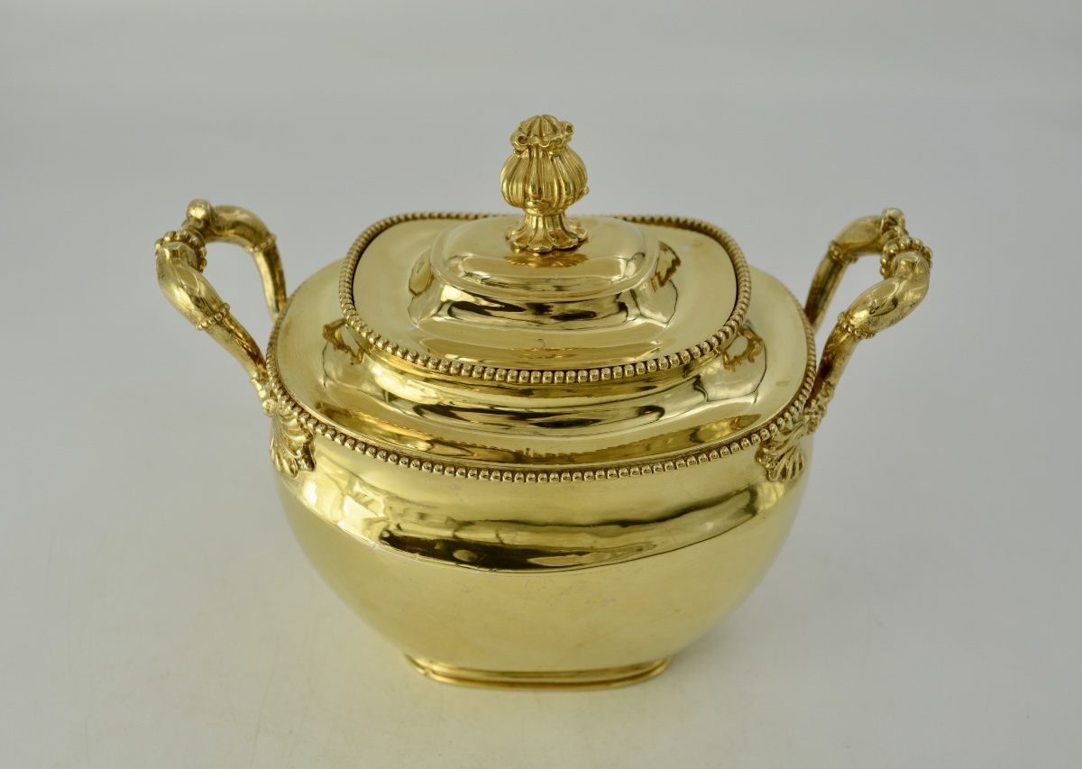 Vermeil Sugar Bowl, France, 1819–1838 -photo-2