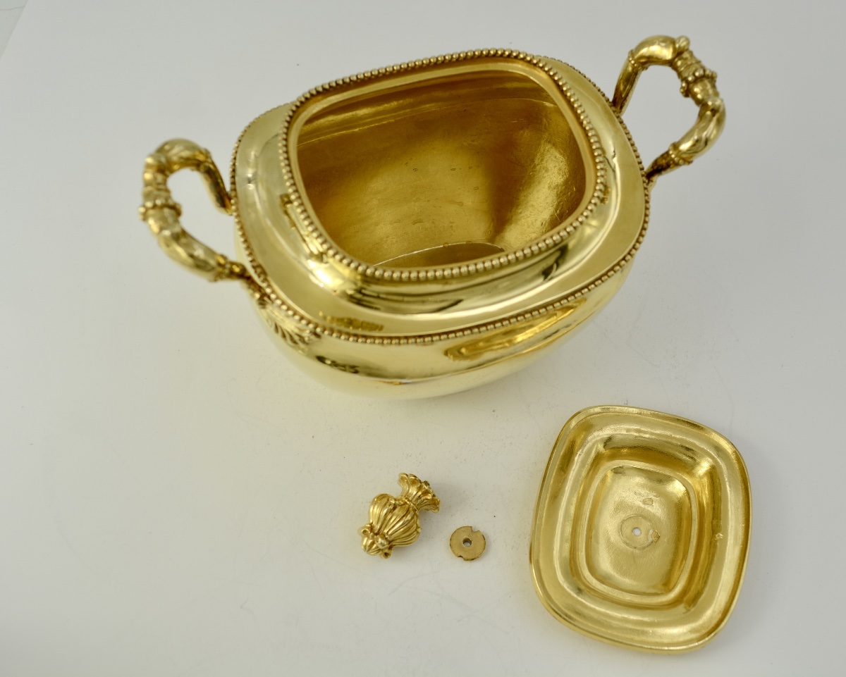 Vermeil Sugar Bowl, France, 1819–1838 -photo-4