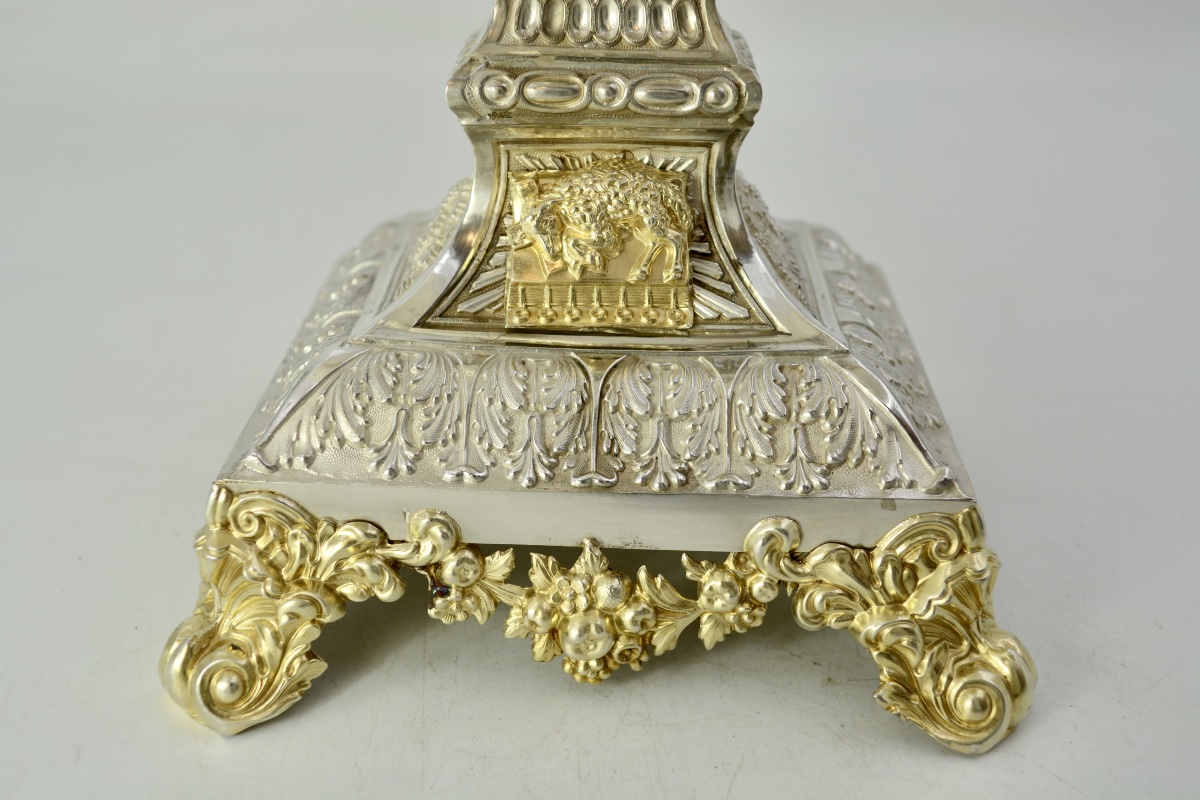 Ostensoir En Argent  France Vers 1850 Par Dejean  Orfevre -photo-3