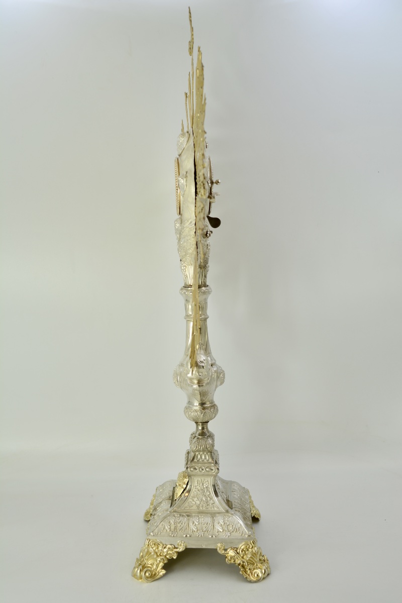 Ostensoir En Argent  France Vers 1850 Par Dejean  Orfevre -photo-3