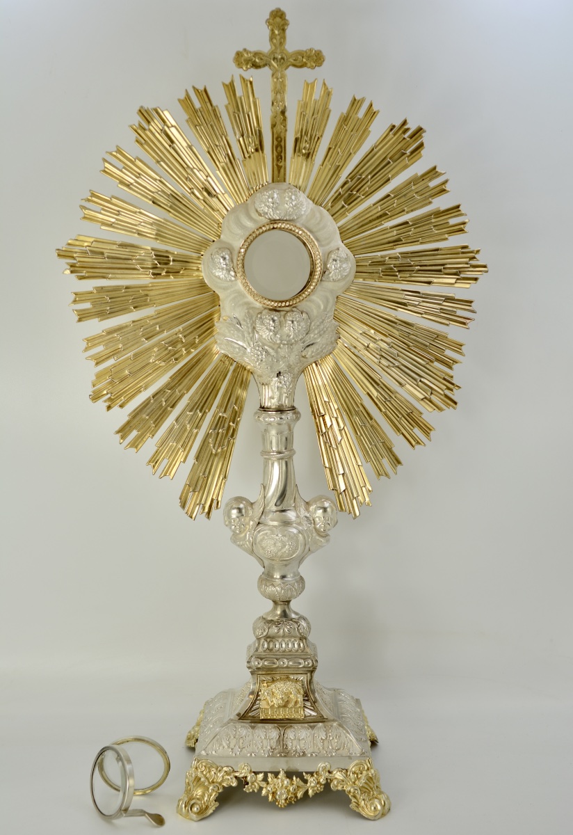 Ostensoir En Argent  France Vers 1850 Par Dejean  Orfevre 