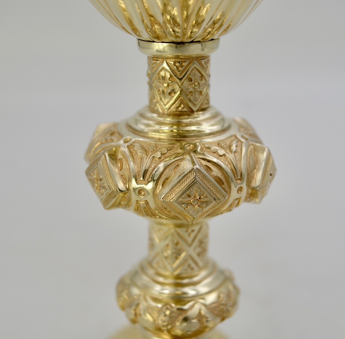 Calice et patene , coffre, argent doré. France 19 eme siècle . -photo-7