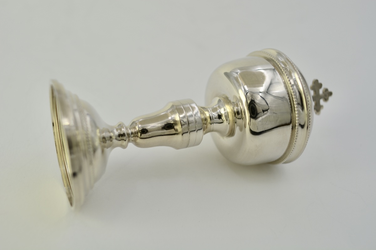 Ciboire de voyage en argent France vers 1850-photo-3
