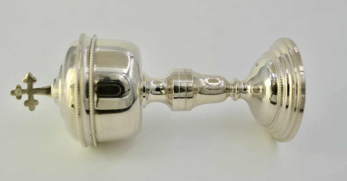 Ciboire de voyage en argent France vers 1850-photo-4