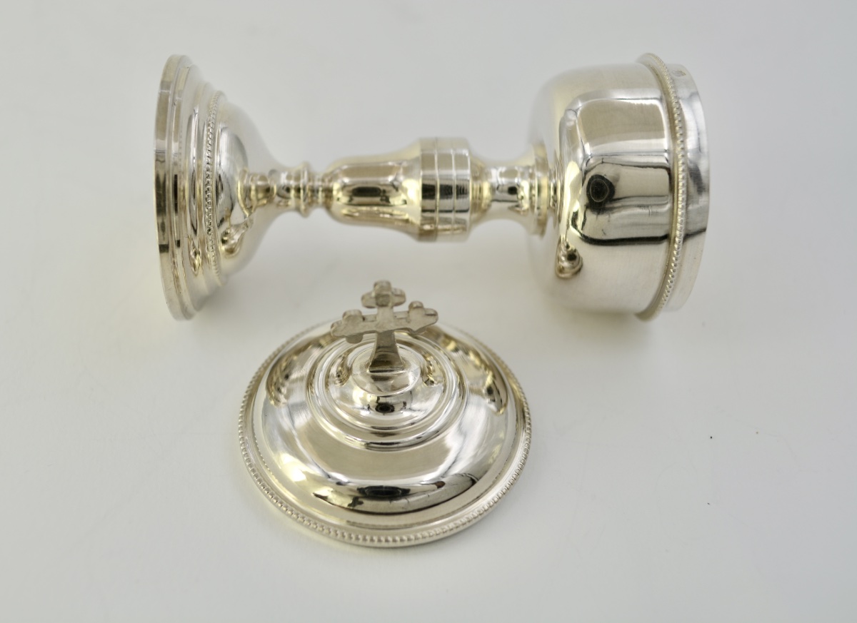 Ciboire de voyage en argent France vers 1850-photo-8