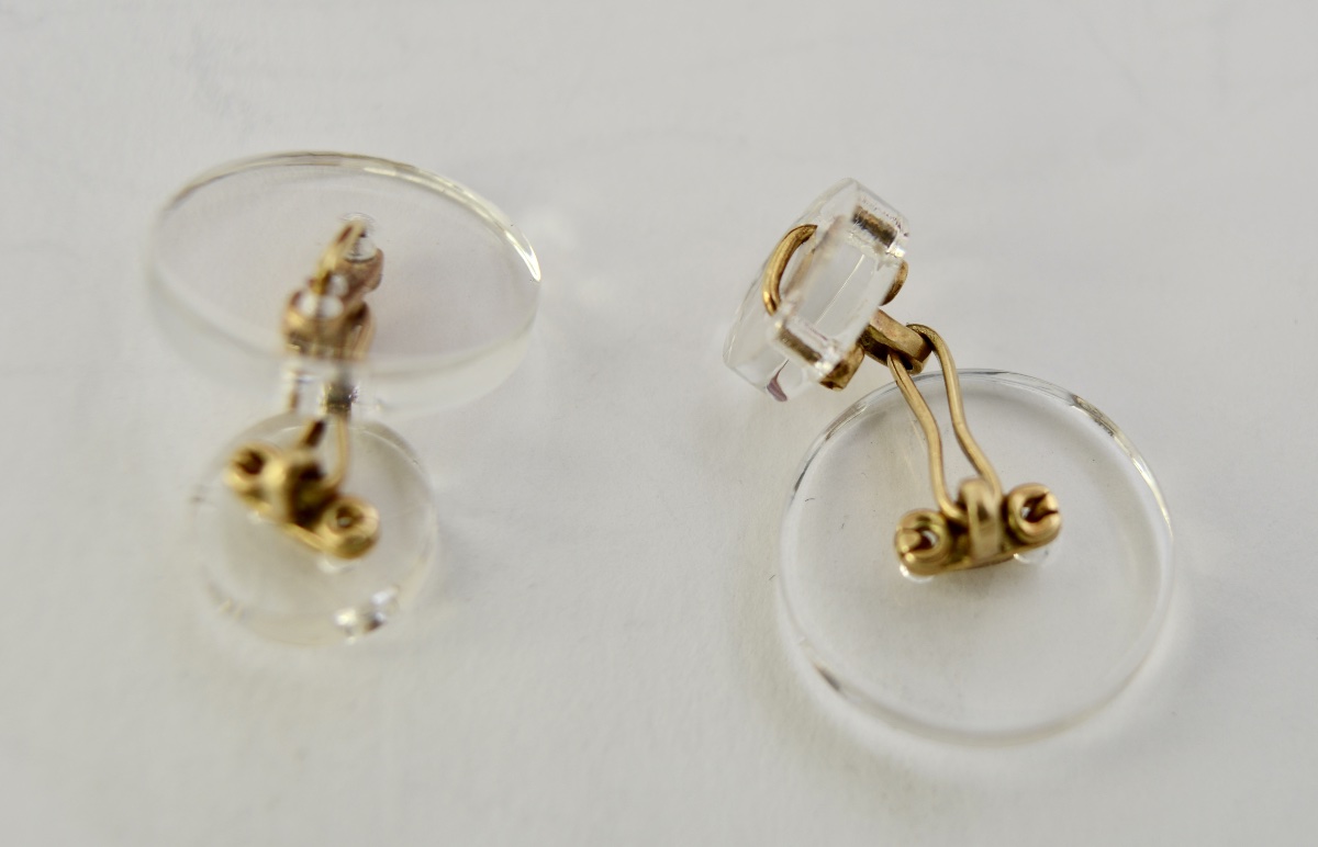 Baccarat, Gold And Crystal Cufflinks-photo-3