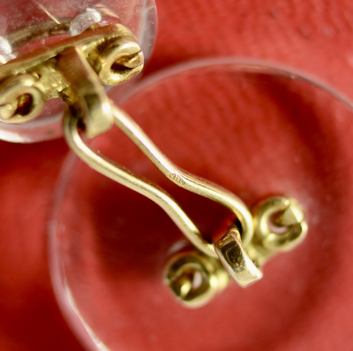 Baccarat, Gold And Crystal Cufflinks-photo-2