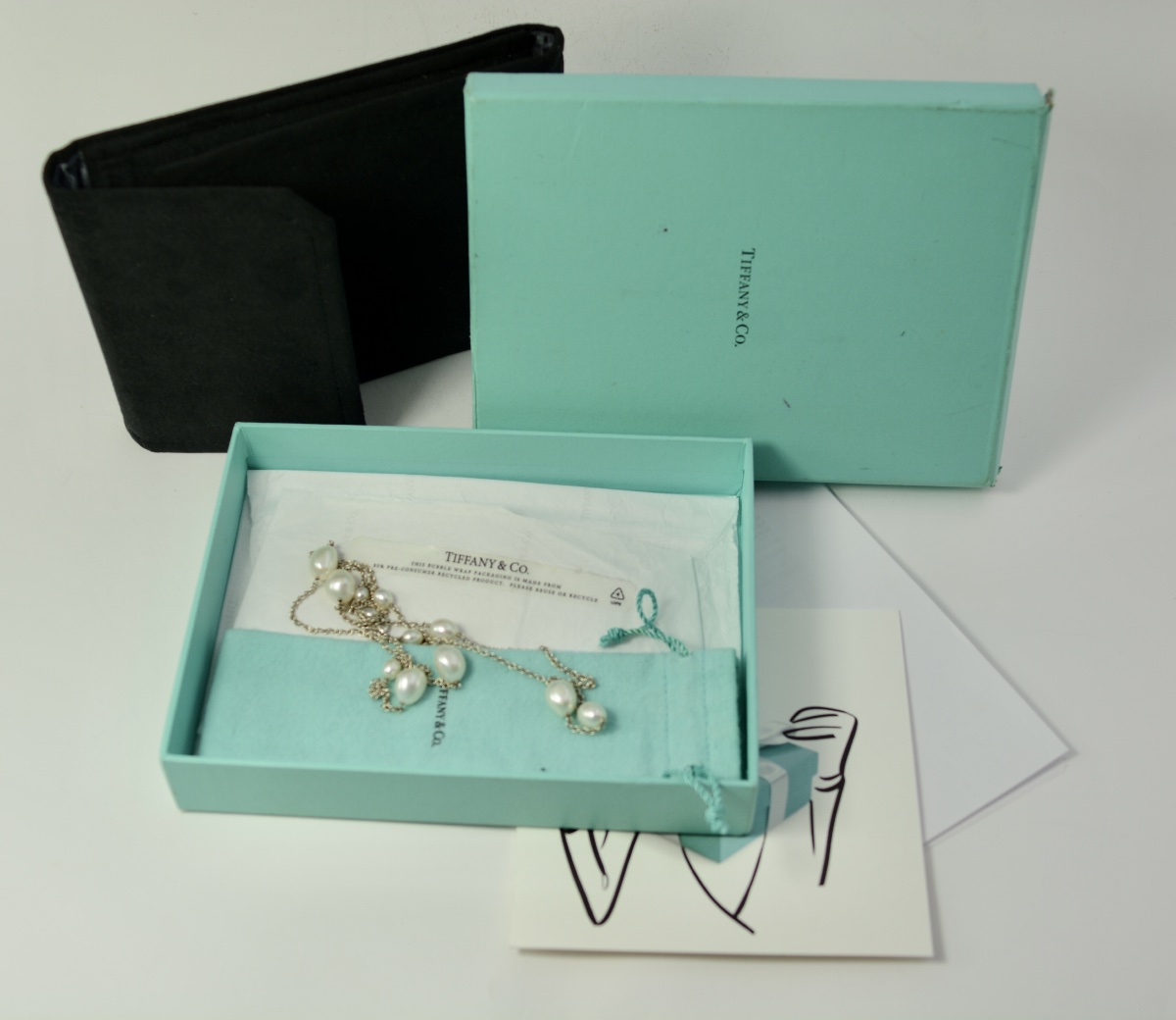 Tiffany & Co. Sautoir en argent et perles -photo-2