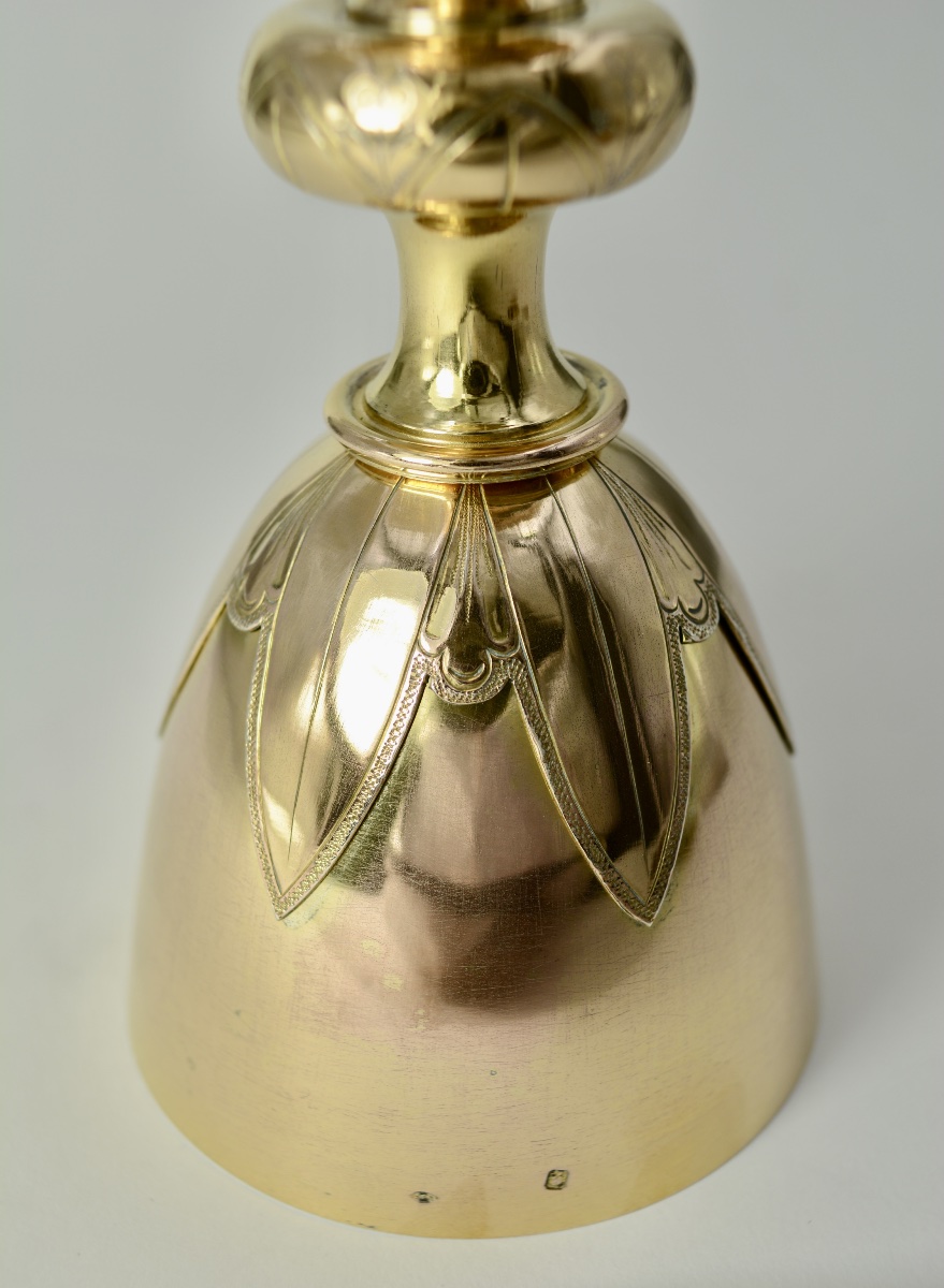 Calice et sa patene en argent doré. France vers 1900-photo-4