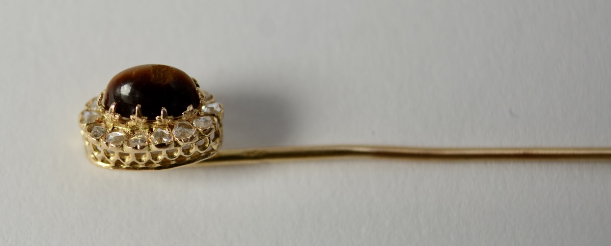 Gold Pin, France, Late 19th Century -photo-2