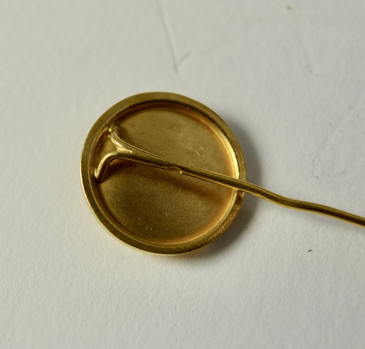 Gold Brooch, France, Late 19th Century. Signed. -photo-3