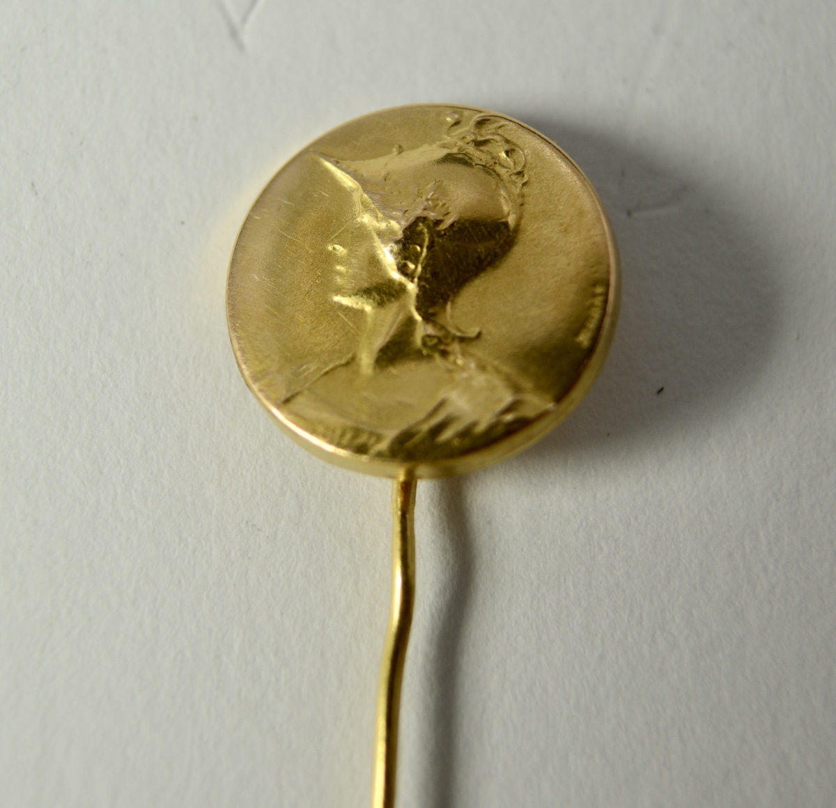 Gold Brooch, France, Late 19th Century. Signed. 
