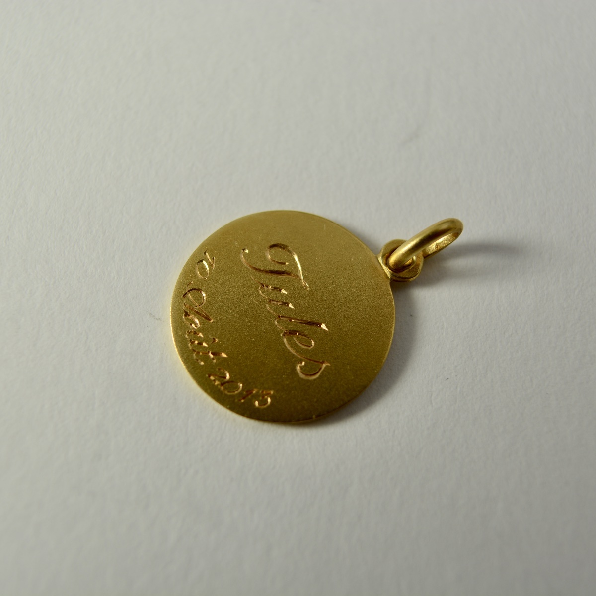 Or, Médaille à l’Ange de Raphaël,  France XX eme siecle -photo-4