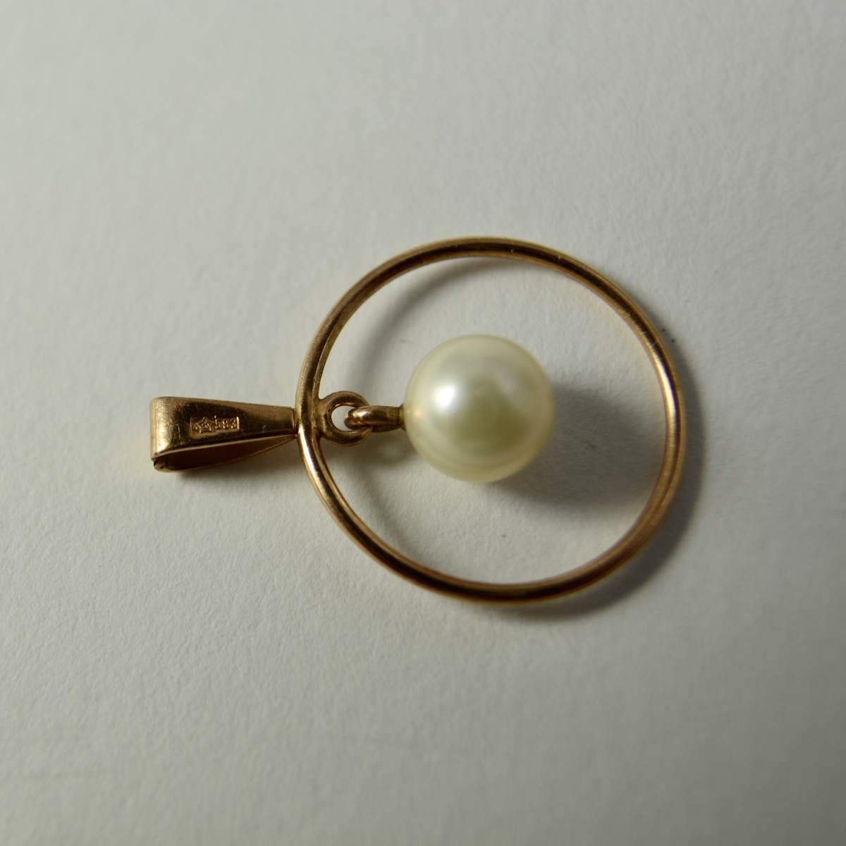 Russian Gold Pendant, Soviet Era. -photo-2