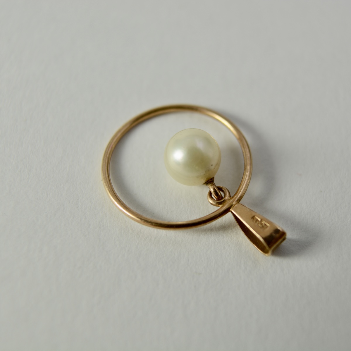 Russian Gold Pendant, Soviet Era. -photo-4