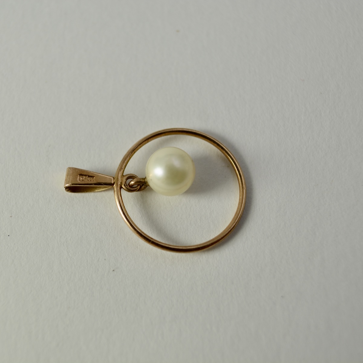 Russian Gold Pendant, Soviet Era. -photo-1