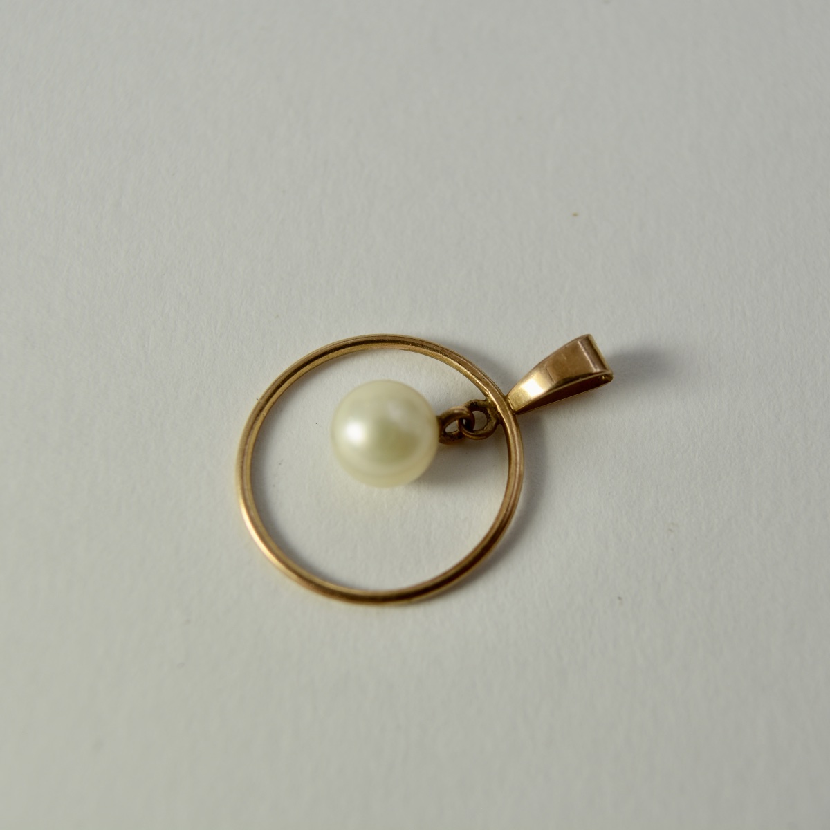 Russian Gold Pendant, Soviet Era. -photo-2