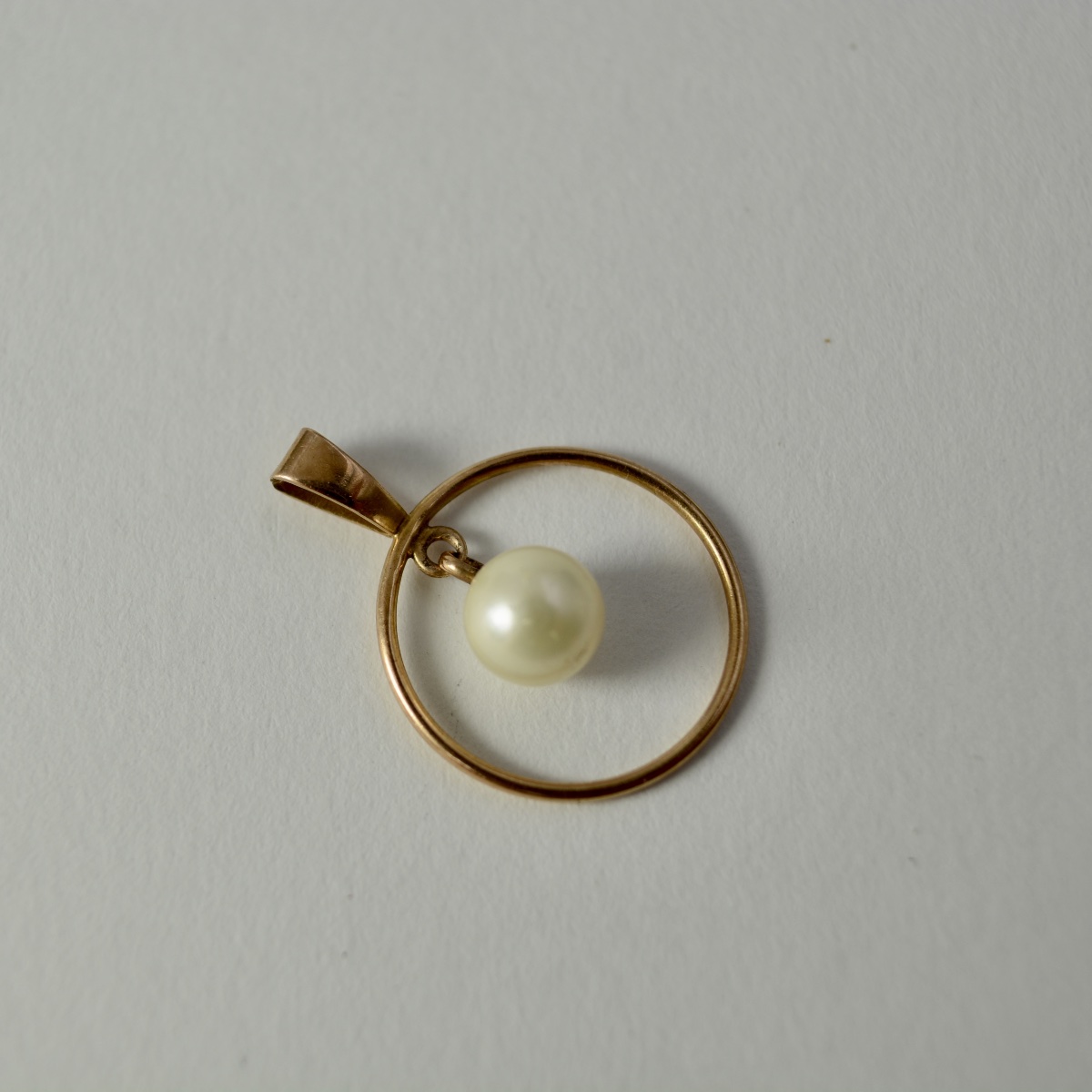 Russian Gold Pendant, Soviet Era. -photo-3