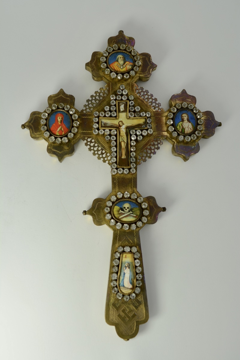Russia, Circa 1900. Orthodox Blessing Cross-photo-2