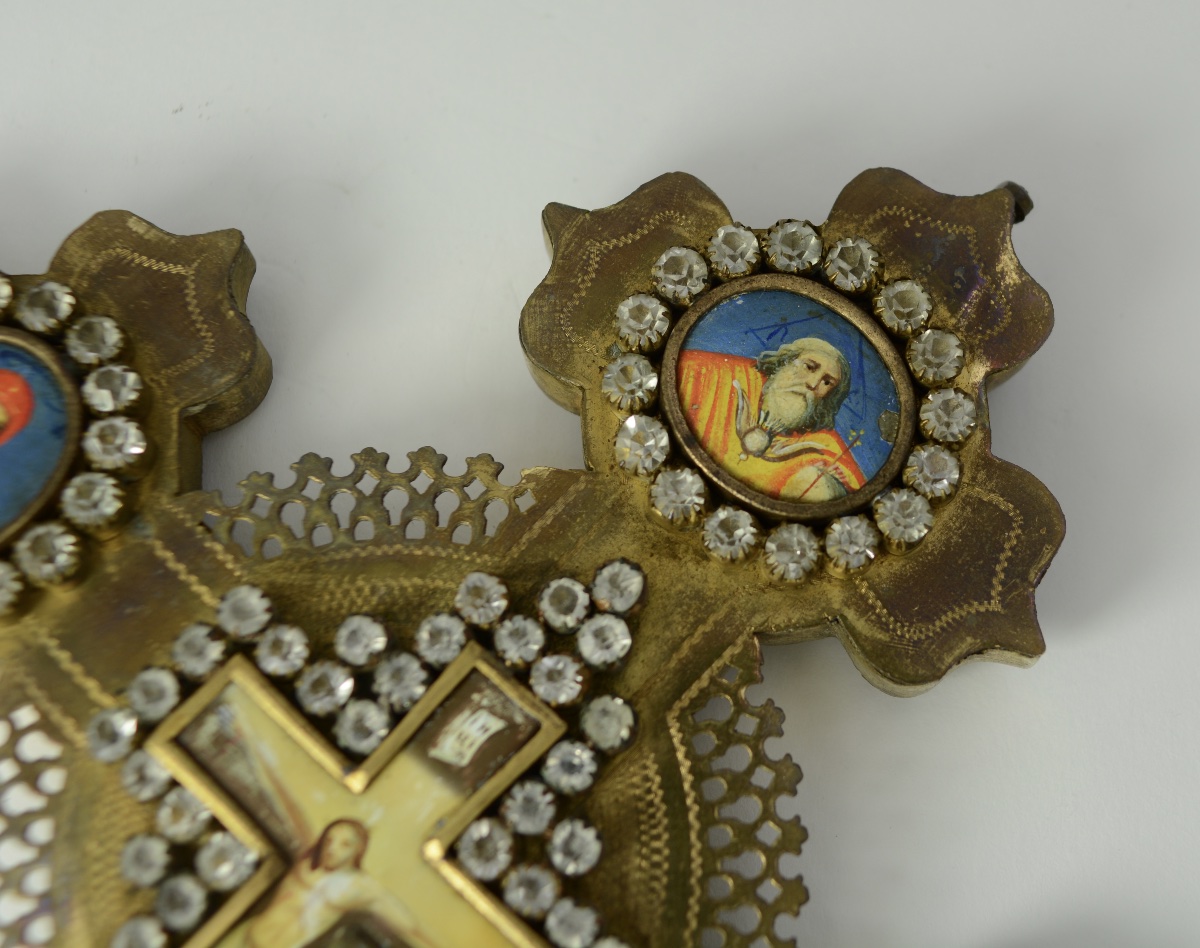 Russia, Circa 1900. Orthodox Blessing Cross-photo-1