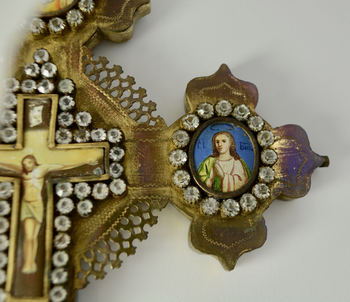 Russia, Circa 1900. Orthodox Blessing Cross-photo-2