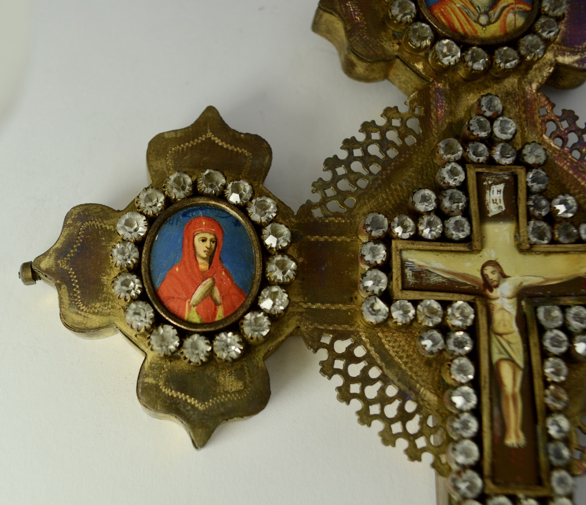 Russia, Circa 1900. Orthodox Blessing Cross-photo-3