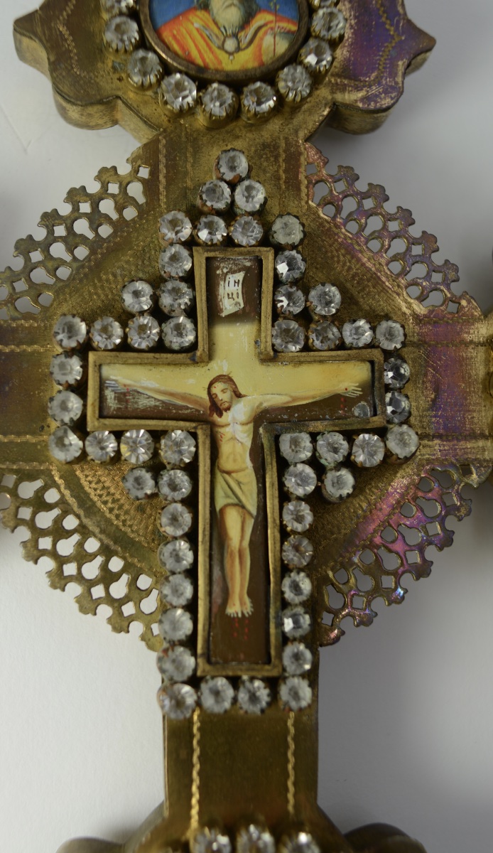 Russia, Circa 1900. Orthodox Blessing Cross-photo-5
