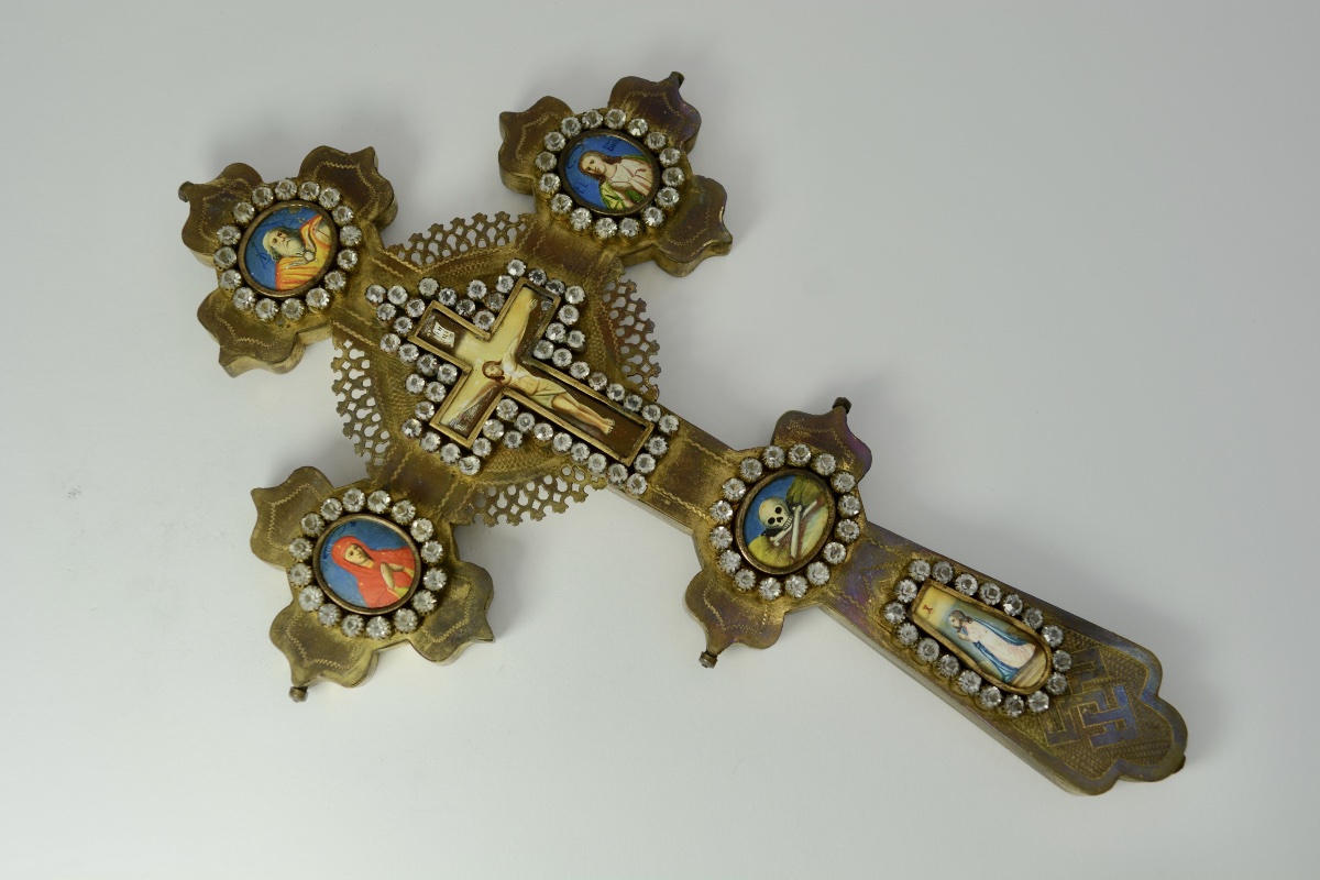 Russia, Circa 1900. Orthodox Blessing Cross