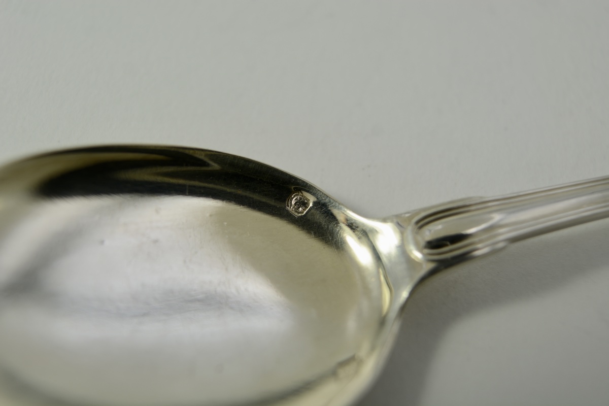 Cuillere à glace en argent France vers 1900-photo-1